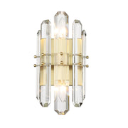 Crystorama BOL-8882 Bolton 2-lt 14" Wall Sconce - Aged Brass