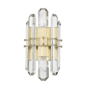 Crystorama BOL-8882 Bolton 2-lt 14" Wall Sconce - Aged Brass