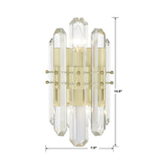 Crystorama BOL-8882 Bolton 2-lt 14" Wall Sconce
