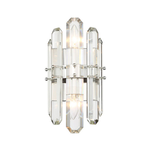 Crystorama BOL-8882 Bolton 2-lt 14" Wall Sconce - Polished Nickel