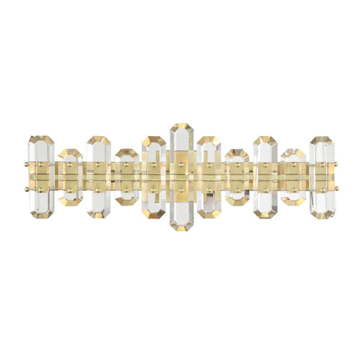 Crystorama BOL-8883 Bolton 3-lt 25" Bathroom Vanity Light - Aged Brass