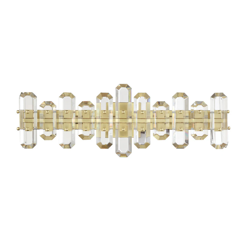 Crystorama BOL-8883 Bolton 3-lt 25" Bathroom Vanity Light - Aged Brass
