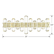 Crystorama BOL-8883 Bolton 3-lt 25" Bathroom Vanity Light