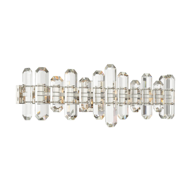 Crystorama BOL-8883 Bolton 3-lt 25" Bathroom Vanity Light - Polished Nickel