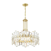 Crystorama BOL-8888 Bolton 8-lt 25" Chandelier - Aged Brass