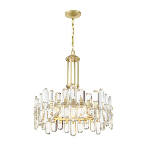Crystorama BOL-8888 Bolton 8-lt 25" Chandelier - Aged Brass