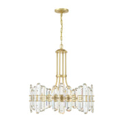 Crystorama BOL-8888 Bolton 8-lt 25" Chandelier - Aged Brass