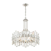 Crystorama BOL-8888 Bolton 8-lt 25" Chandelier - Polished Nickel