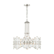 Crystorama BOL-8888 Bolton 8-lt 25" Chandelier - Polished Nickel