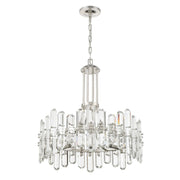 Crystorama BOL-8888 Bolton 8-lt 25" Chandelier - Polished Nickel
