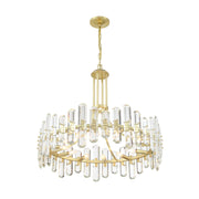 Crystorama BOL-8889 Bolton 12-lt 31" Chandelier - Aged Brass