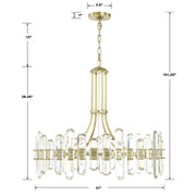 Crystorama BOL-8889 Bolton 12-lt 31" Chandelier