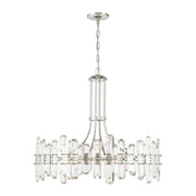 Crystorama BOL-8889 Bolton 12-lt 31" Chandelier - Polished Nickel
