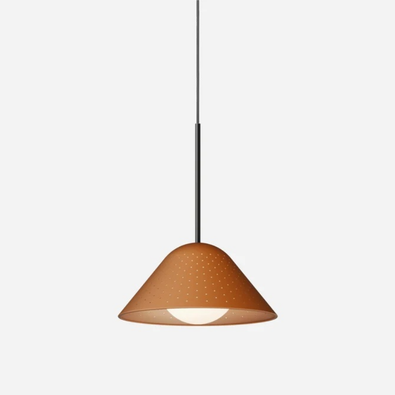 Pablo Designs Bola Bell 12 LED Pendant - Clay/Black