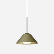 Pablo Designs Bola Bell 12 LED Pendant - Moss/Chrome