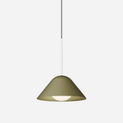 Pablo Designs Bola Bell 12 LED Pendant - Moss/White