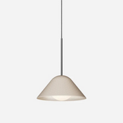 Pablo Designs Bola Bell 12 LED Pendant - Sand/Chrome