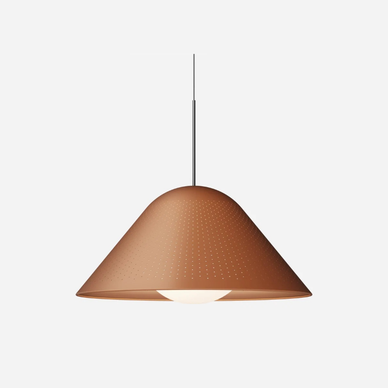 Pablo Designs Bola Bell 30 LED Pendant - Clay/Chrome