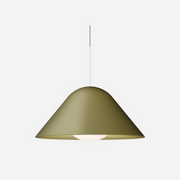 Pablo Designs Bola Bell 30 LED Pendant - Moss/White