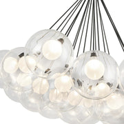 Kuzco CH3128 Bolla 19-lt 28" LED Chandelier - Black