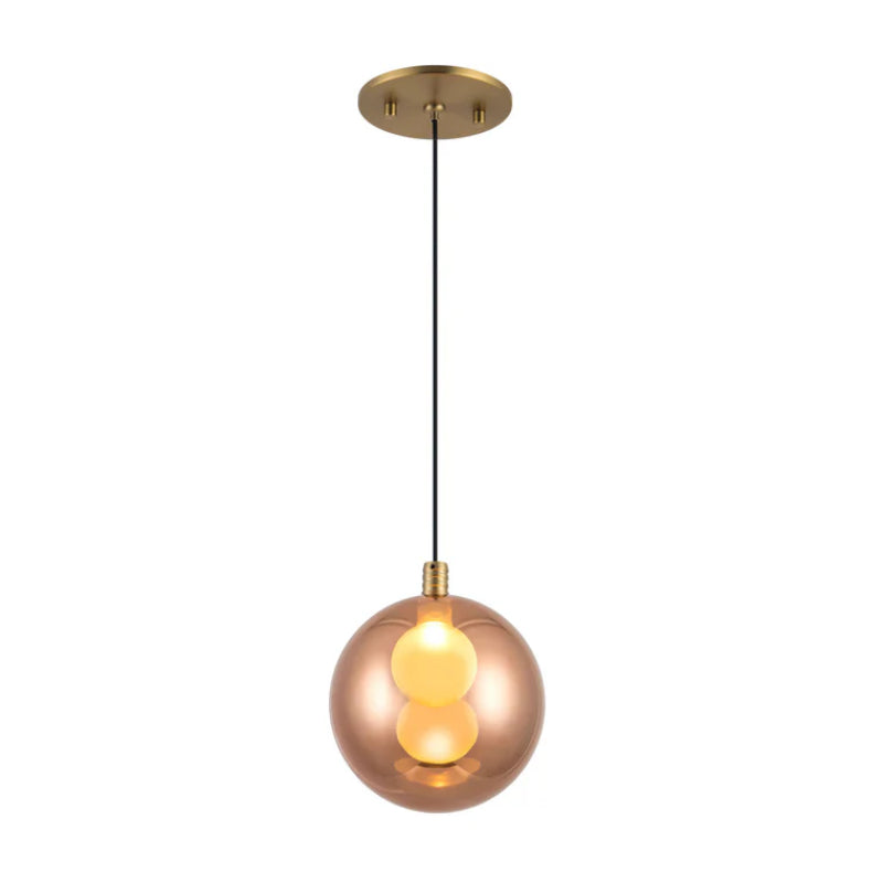 Kuzco PD3106 Bolla 1-lt 6" LED Pendant - Brushed Gold/Copper