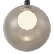 Kuzco PD3106 Bolla 1-lt 6" LED Pendant - Black/Smoke Glass