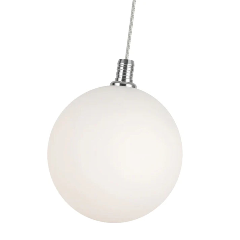 Kuzco PD3106 Bolla 1-lt 6" LED Pendant - Chrome/Opal Glass