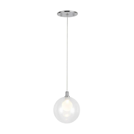 Kuzco PD3106 Bolla 1-lt 6" LED Pendant - Chrome/ClearGlass