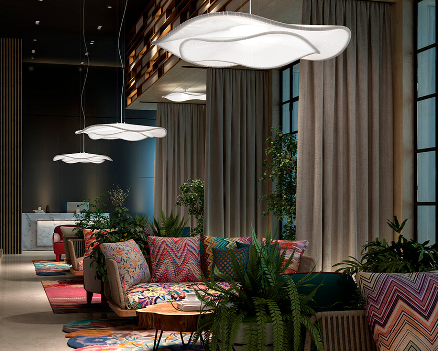 Bover Mediterrania S/105.2 1-lt 41" LED Pendant, TRIAC