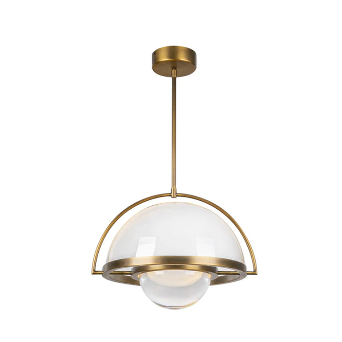 Kuzco PD20716-UNV Bowery 1-lt 16" LED Pendant - Vintage Brass