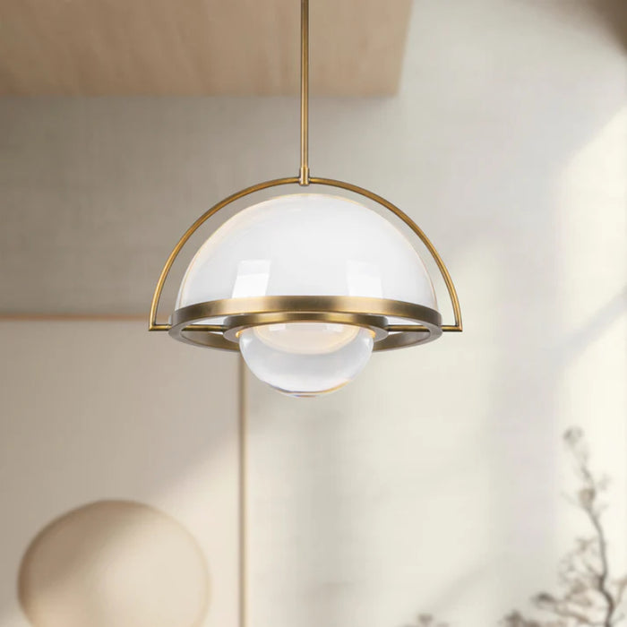 Kuzco PD20716-UNV Bowery 1-lt 16" LED Pendant - Vintage Brass