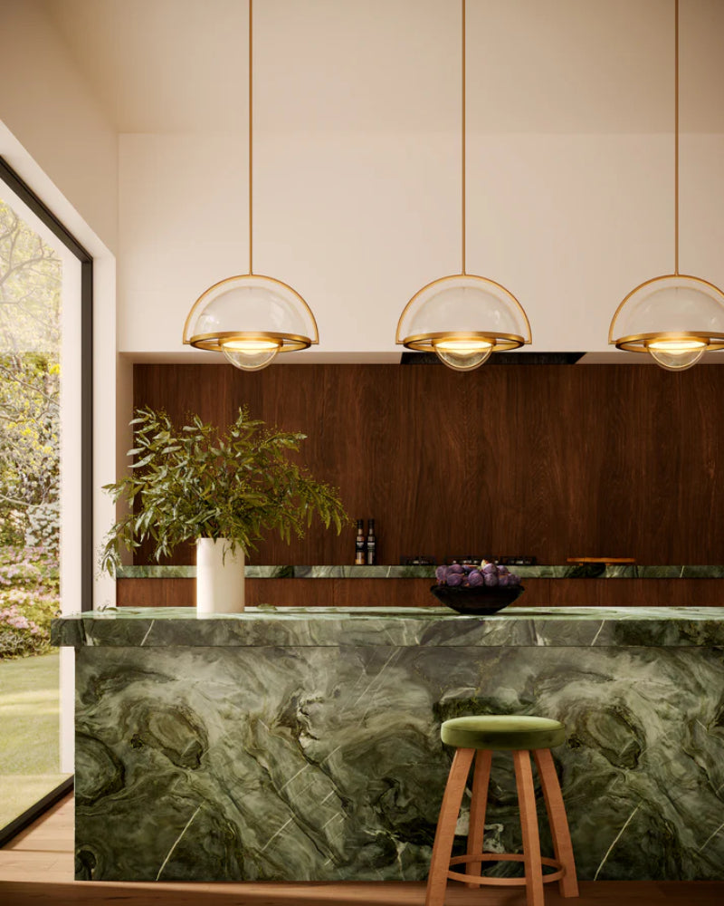 Kuzco PD20716-UNV Bowery 1-lt 16" LED Pendant - Vintage Brass