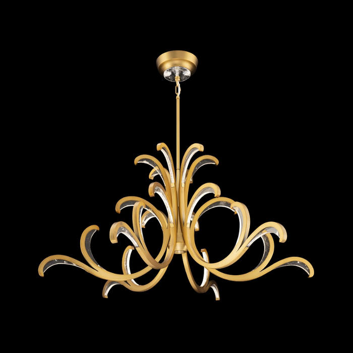 Schonbek Beyond BPD17539 Lombardy 6-lt 39" LED Pendant, CCT Selectable - Aged Brass