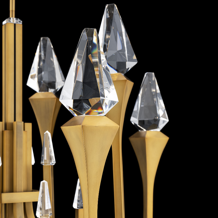 Schonbek Beyond BPD25534 Plumeria 8-lt 34" LED Pendant, CCT Selectable