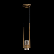 Schonbek Beyond BPD28518 Cadenza 1-lt 5" LED Pendant, CCT Selectable - Aged Brass