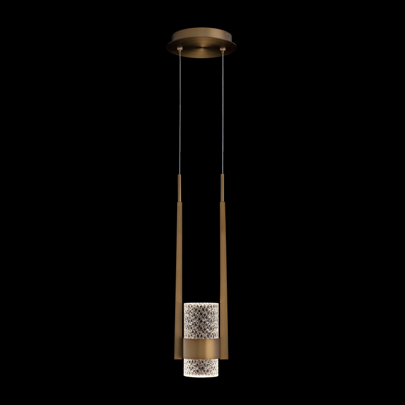 Schonbek Beyond BPD28518 Cadenza 1-lt 5" LED Pendant, CCT Selectable - Aged Brass