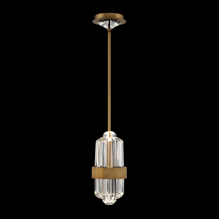 Schonbek Beyond BPD40513 Silo 1-lt 6" LED Pendant, CCT Selectable - Aged Brass
