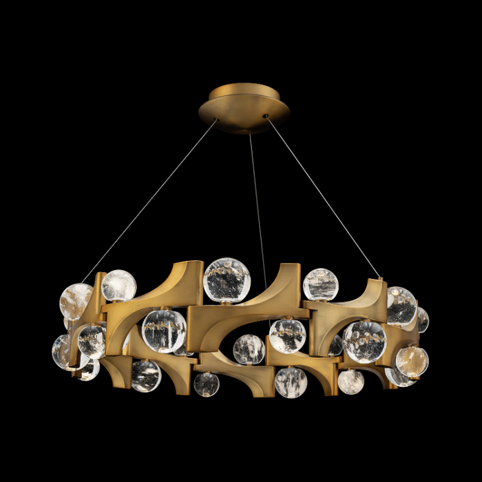 Schonbek Beyond BPD45536 Amorina 1-lt 36" LED Pendant, CCT Selectable - Aged Brass