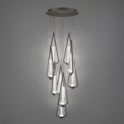 Schonbek Beyond BPD66209 Devotion 9-lt 17" LED Pendant, CCT Selectable - Satin Nickel