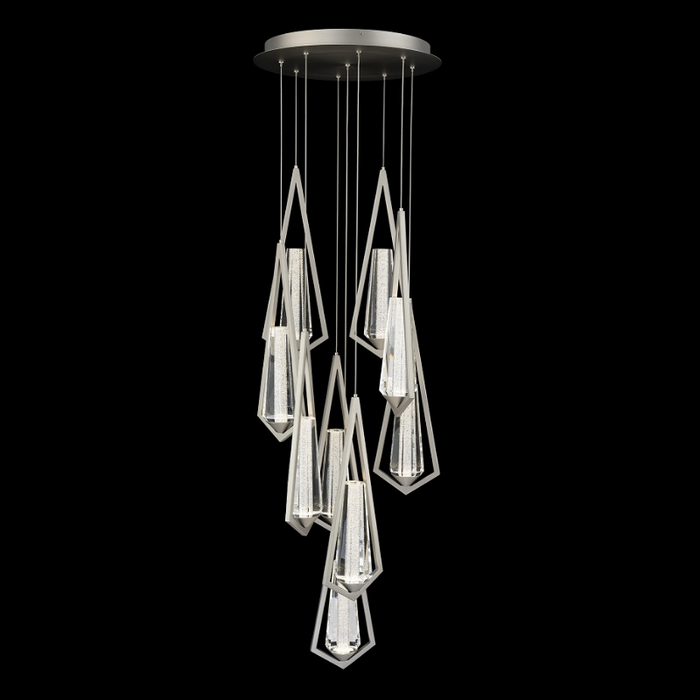Schonbek Beyond BPD66209 Devotion 9-lt 17" LED Pendant, CCT Selectable - Satin Nickel