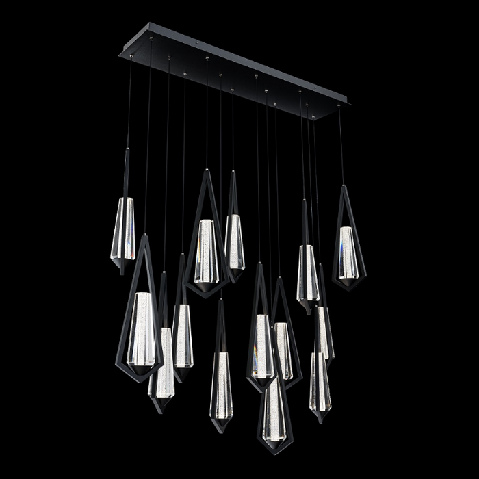 Schonbek Beyond BPD66214L Devotion 14-lt 40" LED Pendant, CCT Selectable - Black