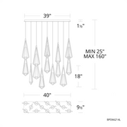 Schonbek Beyond BPD66214L Devotion 14-lt 40" LED Pendant, CCT Selectable