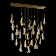 Schonbek Beyond BPD66223L Devotion 23-lt 53" LED Pendant, CCT Selectable - Aged Brass