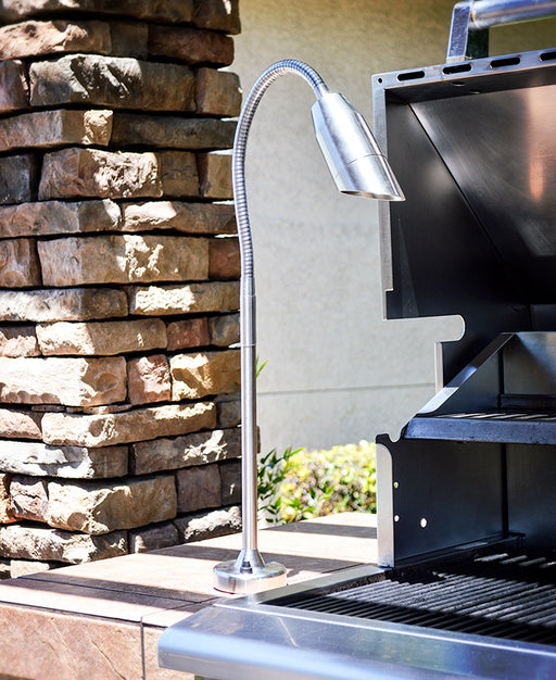 Focus Industries BQ02 Series Angled Bullet 7W LED BBQ Light with Flex Deck Base, 550 Lumen