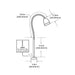 Focus Industries BQ01 Series Threaded Egg 7W LED BBQ Light with Flex Deck Base, 3000K, 550 Lumen
