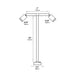 Focus Industries BQTCD03 Series Twin Threaded Cylinder 14W LED BBQ Light with Commercial Deck Base