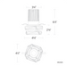 Schonbek Beyond BR40305 Hielo 5" LED Recessed Light, 3CCT