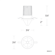 Schonbek Beyond BR40315 Arles 4" LED Recessed Light, 3CCT