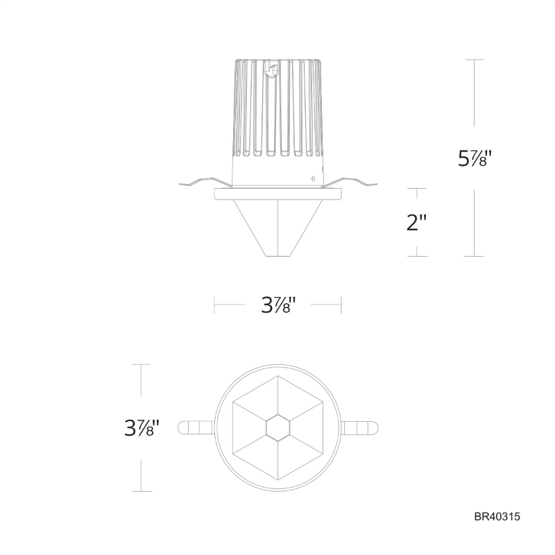 Schonbek Beyond BR40315 Arles 4" LED Recessed Light, 3CCT