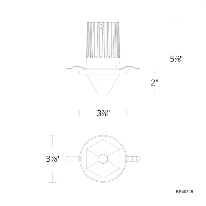 Schonbek Beyond BR40315 Arles 4" LED Recessed Light, 3CCT